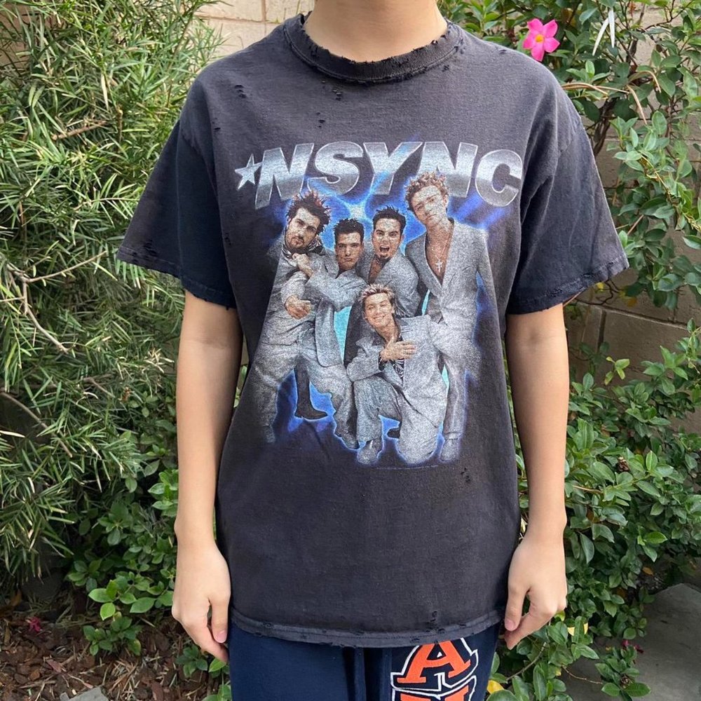 NSYNC Bye Bye Bye POP Black Tee Size M